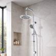 سردوش حمام پاپیروس مدل روشنایی خودکار LED-Crystal مجموعه 2 عددی
