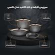 سرویس قابلمه و تابه گرانیتی 7 پارچه کاندید مدل نانسی