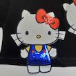 کراپ تی‌شرت آستین کوتاه دخترانه مدل Hello kitty 