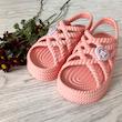 صندل دخترانه پاپا مدل ساحلی کد 777