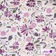 روکش لحاف کتان آدنو مدل بنفشه کد FI44 یک نفره سایز 220x160 سانتی‌متر