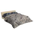 روکش لحاف مدل سنگ مرمر یک نفره سایز 160 ×220  سانتی متر 