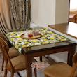 سفره 4 نفره نساجی دُر هنر یزد مدل باغ لیمو سایز 90×90 سانتی متر