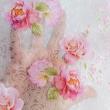 سفره 4 نفره طرح گل رز کد rozso11