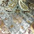سفره چهار نفره طرح ترمه مدل پشت نخی رزین سایز 100×100 سانتی متر