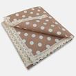 سفره 4 نفره نساجی دُر هنر یزد مدل توپی  cotton-nes سایز 90×90 سانتی متر