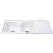 سینک ظرفشویی گرانیت توکار دو لگنه کد 120