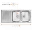 سینک ظرفشویی اخوان مدل 504-S توکار