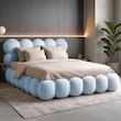 تخت خواب تدی دونفره لوکس مدل پنبه سایز 200×180 سانتی متر