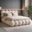 تخت خواب تدی دونفره لوکس مدل پنبه سایز 200×180 سانتی متر