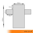 کاور مبل هفت نفره سندس مدل مارپیچ large کد F1052