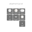 سرویس غذاخوری 27 پارچه چینی زرین ایران سری کواترو مدل وگاس اوریت درجه یک