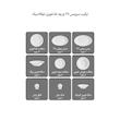 سرویس غذاخوری 29 پارچه چینی زرین ایران سری نئوکلاسیک مدل پاستل درجه یک