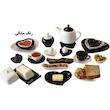 سرویس صبحانه خوری 25 پارچه مدل قلبی کد 2612P25