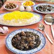 سرویس غذاخوری 28 پارچه چینی زرین ایران مدل ایتالیا اف اصفهان درجه 3