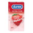 کاندوم دورکس مدل Extra Thin wild strawberry بسته 10 عددی