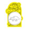 آینه جیبی خندالو طرح گربه خسته مدل تاشو کد 29294
