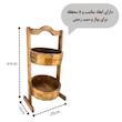 سبد سیب زمینی و پیاز مدل 2 طبقه چوبی گرد کد JP02