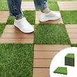 چمن مصنوعی مدل تایل سایز 30x30 سانتی متر بسته ده عددی