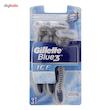 خودتراش ژیلت مدل Blue3 Ice بسته 3 عددی
