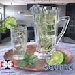 سرویس پارچ و لیوان 7 پارچه شیشه و بلور اصفهان مدل اسکوئر