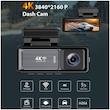 دوربین ثبت وقایع خودرو اتوویژن مدل M6 4K-WiFi به همراه دوربین عقب 