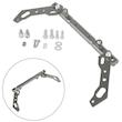 میل رنتال فرمان موتور سیکلت وارون مدل 3 تیکه طرح BLK کد W-104