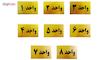 تابلو نشانگر طرح شماره واحد مدل STH58 مجموعه 8 عددی 
