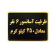 تابلو نشانگر طرح ظرفیت آسانسور 6 نفر مدل MM200