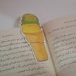بوکمارک مقوایی طرح بستنی و نوشیدنی (طرح۳)