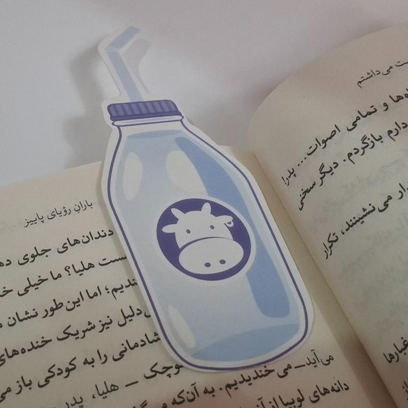 بوکمارک مقوایی طرح بستنی و نوشیدنی (طرح۶)