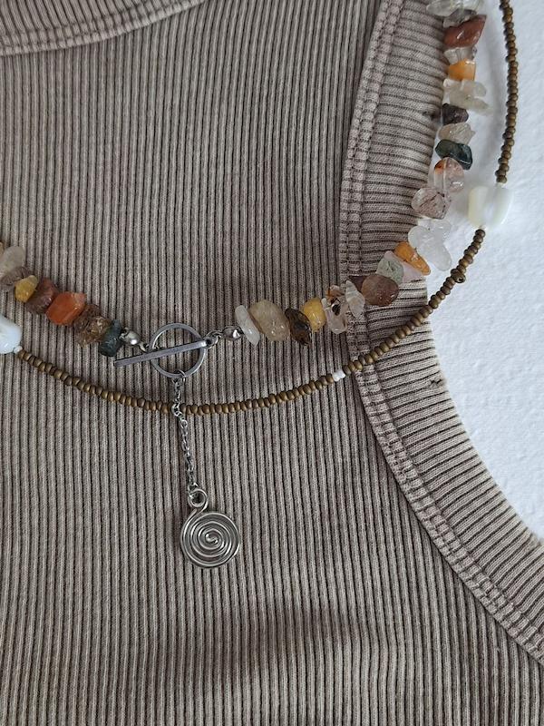 گردنبند چیپسی کوارتز رتایل