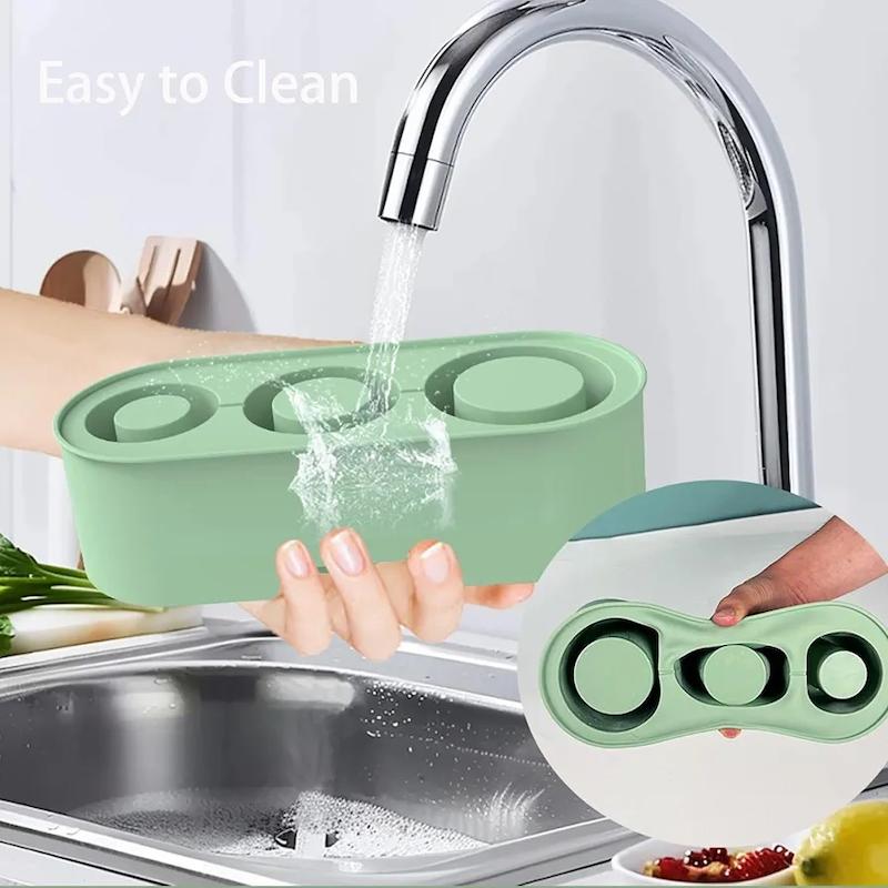 قالب سیلیکونی یخ استنلی، قالب یخ پینترستی استنلی تابستونی مناسب برای تراولماگ و ماگ و فلاسک Stanley Ice Cube Mold Ice Cube Tray for Stanley Cup Silicone Ice Cube Maker With Lid for 30-40oz Tumbler For ChillinG Whiskey Cocktails Drinks Coffee Easy Fill and Release Ice Maker