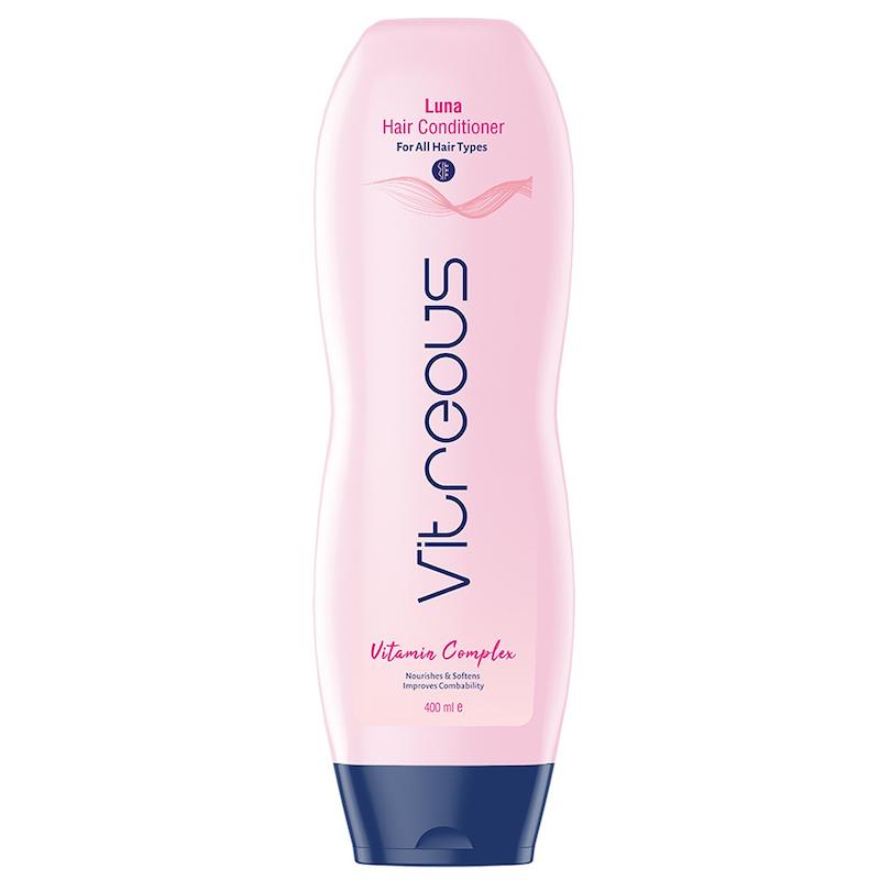 نرم کننده مو ویتروس مدل Luna مناسب انواع مو+نحوه استفاده حجم 400 میلی لیتر Vitreous Luna Conditioner For All Hair Type 400 ml Poonel Store Online ShoppinG Platform