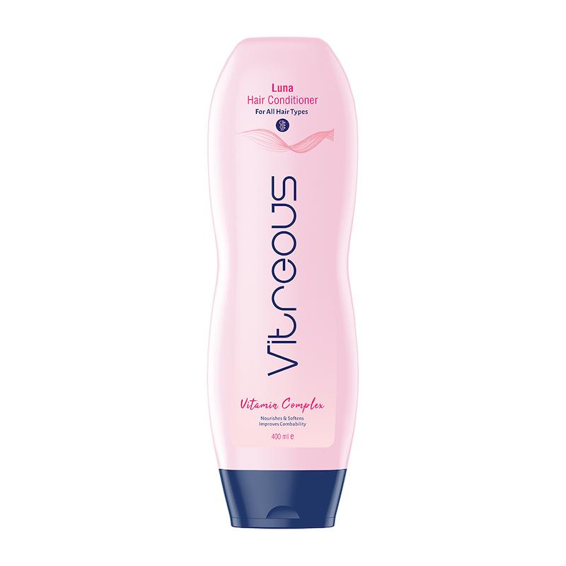 نرم کننده مو ویتروس مدل Luna مناسب انواع مو+نحوه استفاده حجم 400 میلی لیتر Vitreous Luna Conditioner For All Hair Type 400 ml Poonel Store Online ShoppinG Platform