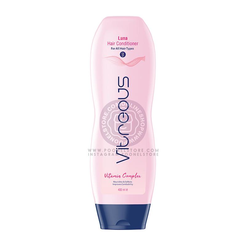نرم کننده مو ویتروس مدل Luna مناسب انواع مو+نحوه استفاده حجم 400 میلی لیتر Vitreous Luna Conditioner For All Hair Type 400 ml Poonel Store Online ShoppinG Platform