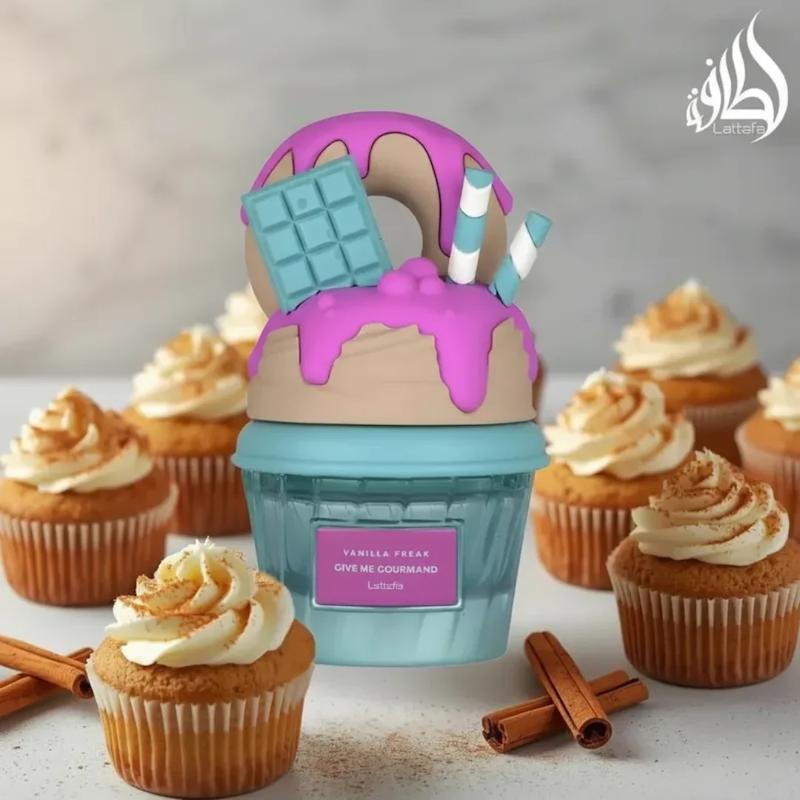 +ویدیو عطر پینترستی لطافه نسخه اورجینال مدل وانیلا فریک گیو می گورماند LATTAFA GIVE ME GOURMAND VANILLA FREAK EAU DE PARFUM SPRAY WOMEN 2.53 Oz 75 ml