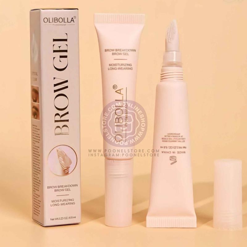 ژل ابرو پمادی براش دار اولیبولا، ژل ابرو ترند اولیبولا پمادی براش دار نسخه وارداتی Olibola Eyebrow Gel Poonel Store Online ShoppinG Platform