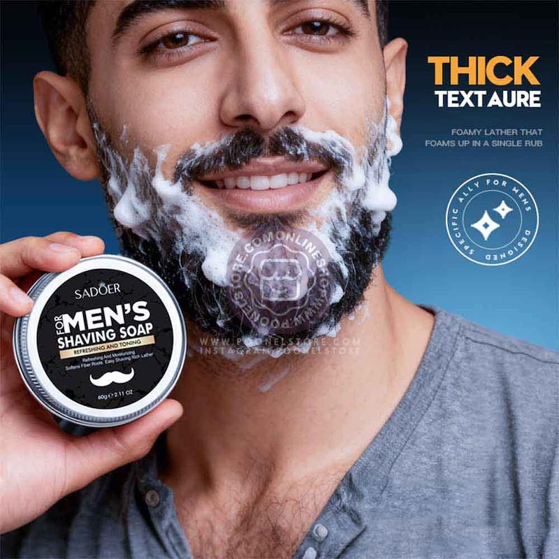 بالم مراقبت از ریش سادور مناسب آقایان نسخه اورجینال وارداتی، کرم ژله ای نرم کننده و مغذی ریش سادور نسخه اصل SADOER Custom loGo Men's Care ShavinG Soap FraGrant Beard Balms Conditioner Moisture Scented Beard Balm Men Beard Balm