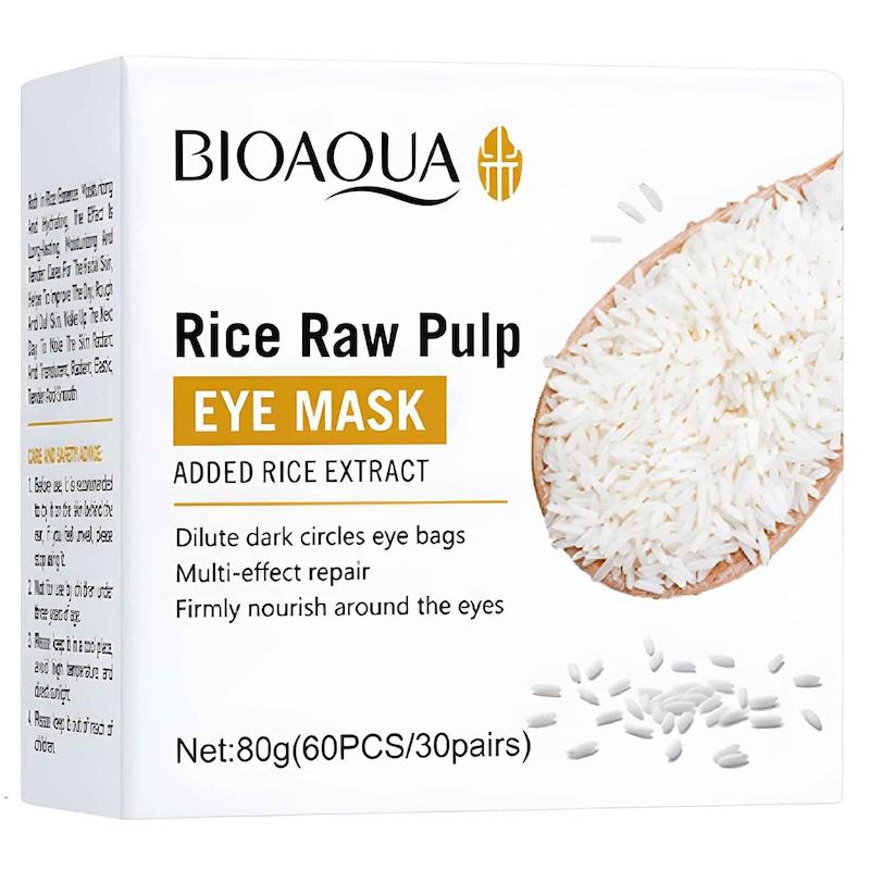 ماسک زیر چشم اوکاویب، پچ زیر چشم اوکاویب نسخه اورجینال عصاره طبیعی برنج OriGinal Rice Raw Pump Eye Mask 60 Pairs Gel Patches For Dark Circles & Puffiness NourishinG & HydratinG Under Eye Treatment With Hydrolyzed Rice Extract 80G 30 Pairs