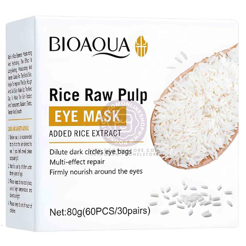 ماسک زیر چشم اوکاویب، پچ زیر چشم اوکاویب نسخه اورجینال عصاره طبیعی برنج OriGinal Rice Raw Pump Eye Mask 60 Pairs Gel Patches For Dark Circles & Puffiness NourishinG & HydratinG Under Eye Treatment With Hydrolyzed Rice Extract 80G 30 Pairs