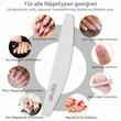 سوهان دستی ناخن، سوهان کاغذی ناخن نسخه وارداتی، مناسب برای نظافت و زیبایی و کاشت ناخن Professional Nail Files Emery Board for Nails 100/180 Coarse Washable Nail Files For Acrylic Nails Pack of 1 Fine Grit Nail File for Natural Nails