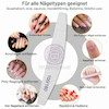 سوهان دستی ناخن، سوهان کاغذی ناخن نسخه وارداتی، مناسب برای نظافت و زیبایی و کاشت ناخن Professional Nail Files Emery Board for Nails 100/180 Coarse Washable Nail Files For Acrylic Nails Pack of 1 Fine Grit Nail File for Natural Nails
