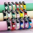 ساعت پینترستی کودکانه دیجیتال سیلیکونی نسخه وارداتی مناسب استفاده روزمره و هدیه Boy's & Girl's Cute DiGital Stylish And Fashionable Colorful Strawberry Cartoon Character Wrist Watch Band