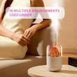 گجت هوشمند رطوبت رسان محیط مدل آتشفشان، دستگاه پرتابل بخور سرد پینترستی نسخه وارداتی مناسب برای رطوبت رسانی و خوشبو کردن محیط کار، منزل، حمام، اتاق خواب Portable Mini Air Purifier 300ml Small Cool Mist Volcano Shape Humidifier With Color LED NiGht LiGht USB Personal Desktop Humidifier for Car Office Bedroom Travel Mini Humidifier