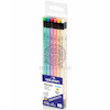 مداد مشکی پرمیوم ذغالی دولفین درجه سختی نوک HB بسته 12 عددی نسخه اورجینال وارداتی Premium Quality Pencil For WritinG DrawinG Snd SketchinG HiGh Break Resistance Extra Smooth WritinG ErGonomic TrianGle Shape With Eraser