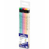 مداد مشکی پرمیوم ذغالی دولفین درجه سختی نوک HB بسته 12 عددی نسخه اورجینال وارداتی Premium Quality Pencil For WritinG DrawinG Snd SketchinG HiGh Break Resistance Extra Smooth WritinG ErGonomic TrianGle Shape With Eraser