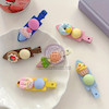 گیره مو سیلیکونی فانتزی مدل بستنی girls fancy silicone hair clip ice cream model code 610025 www.poonelstore.com
