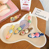 گیره مو سیلیکونی فانتزی مدل بستنی girls fancy silicone hair clip ice cream model code 610025 www.poonelstore.com