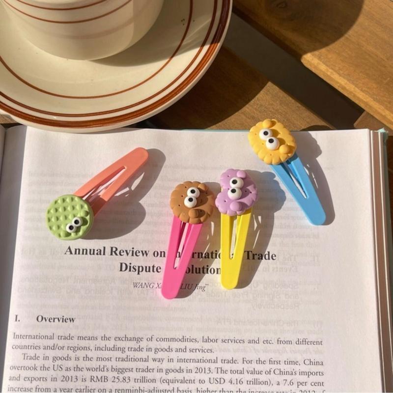 گیره مو سیلیکونی فانتزی مدل فود girls fancy silicone hair clip foods model code 519021 www.poonelstore.com
